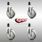 Service Caster 5 Inch 316SS Gray Polyurethane Swivel 1-5/8 Inch Expanding Stem Caster Set SCC SCC-SS316EX20S514-PPUB-158-4 - alternate 3
